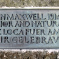 Maxwell Monument inscription