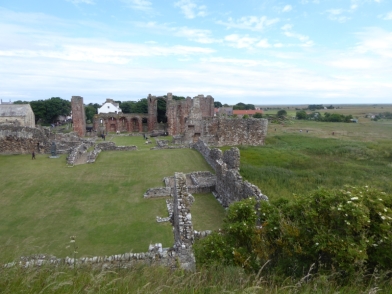 Lindisfarne Priory on Holy Island. Both photos by Chris Foster.