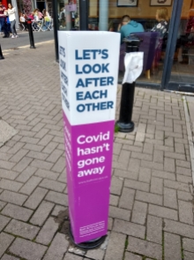 Covid sign in Bath 2021 small